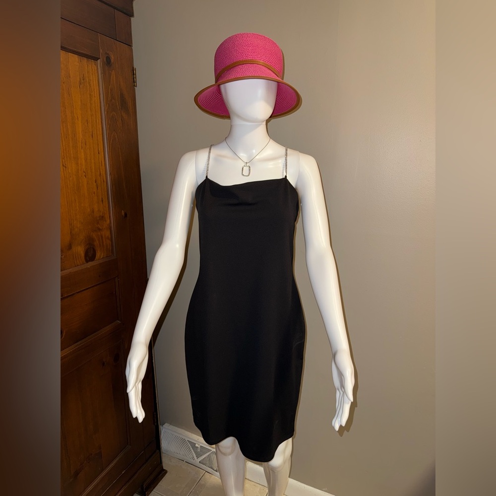 Black fitted dress